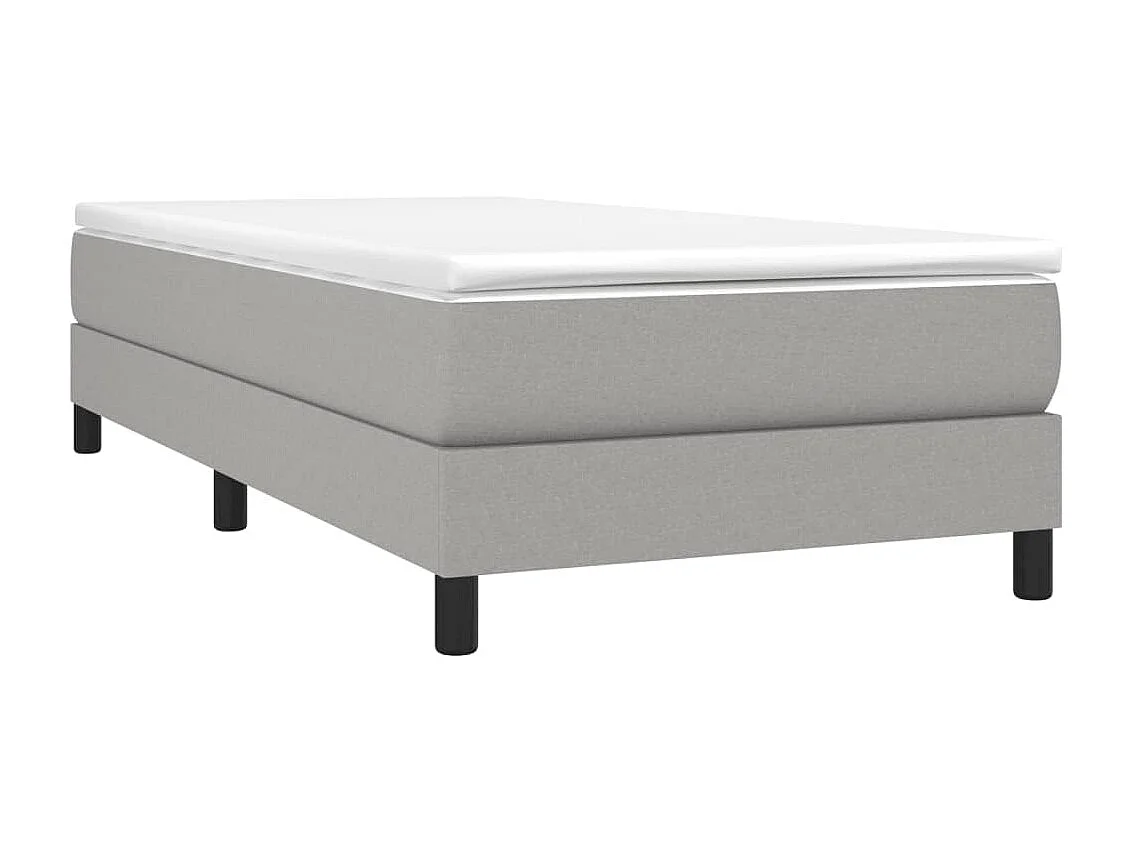 Sommier cadre à lattes de lit Gris clair 80x200 cm Tissu UOP55206