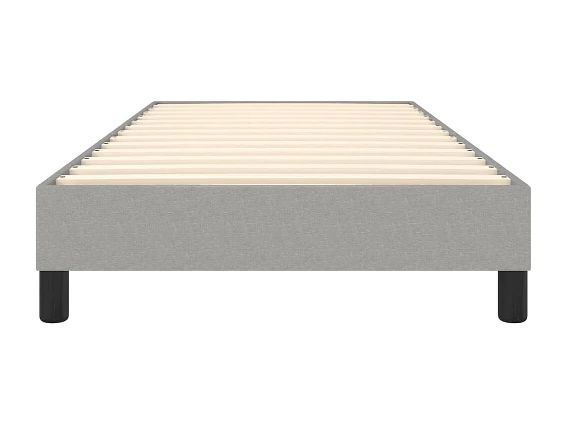 Sommier cadre à lattes de lit Gris clair 80x200 cm Tissu UOP55206