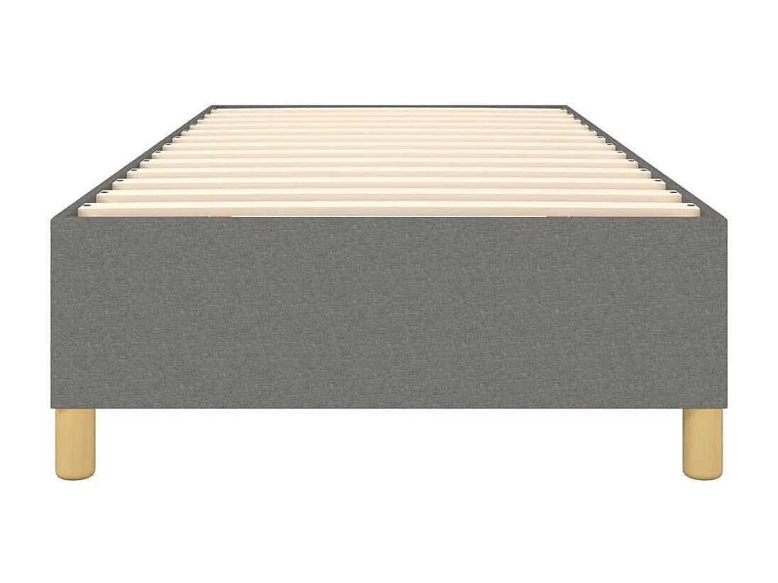Sommier cadre à lattes de lit Gris foncé 100x200 cm Tissu UOP28484