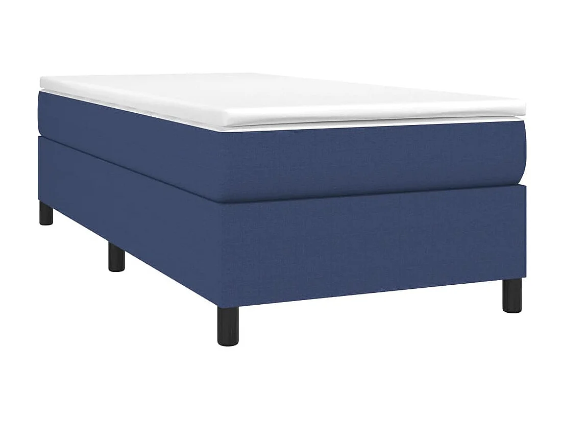Cama 90x190 cm tecido azul PT395394