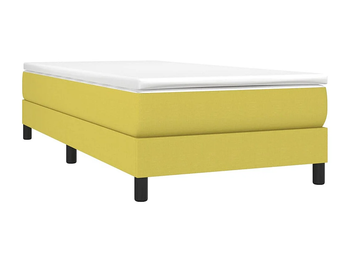 Cama com molas 90x200 cm tecido verde PT490555