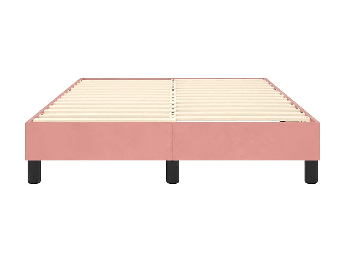 Sommier cadre à lattes de lit Rose 120x200 cm Velours WEW82568