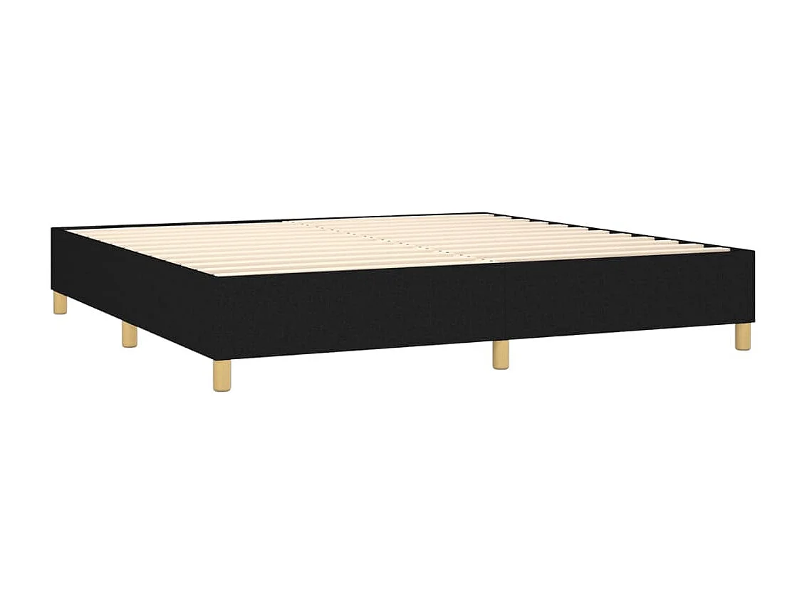 Cama tecido preto 200x200 cm PT243636