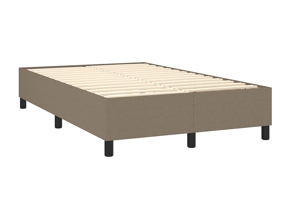 Cama 120x200 cm tecido cinza-acastanhado PT355672