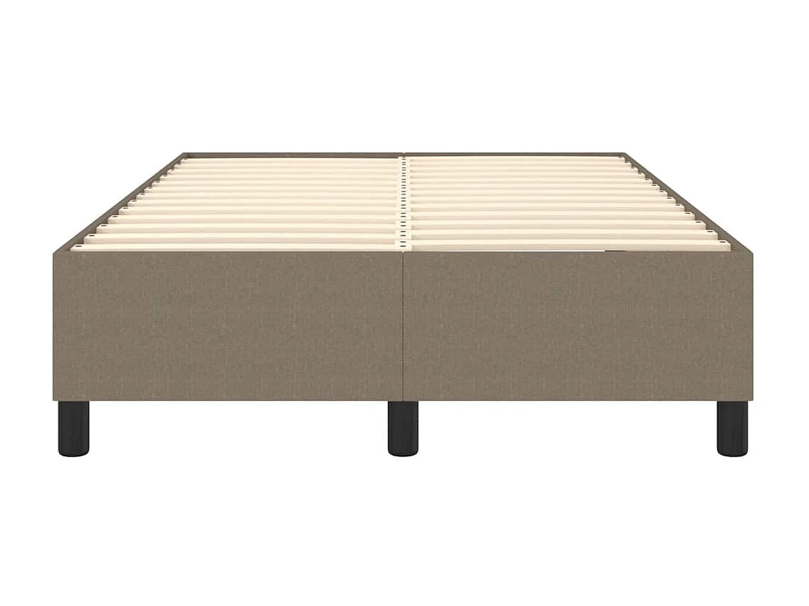 Cama 120x200 cm tecido cinza-acastanhado PT355672