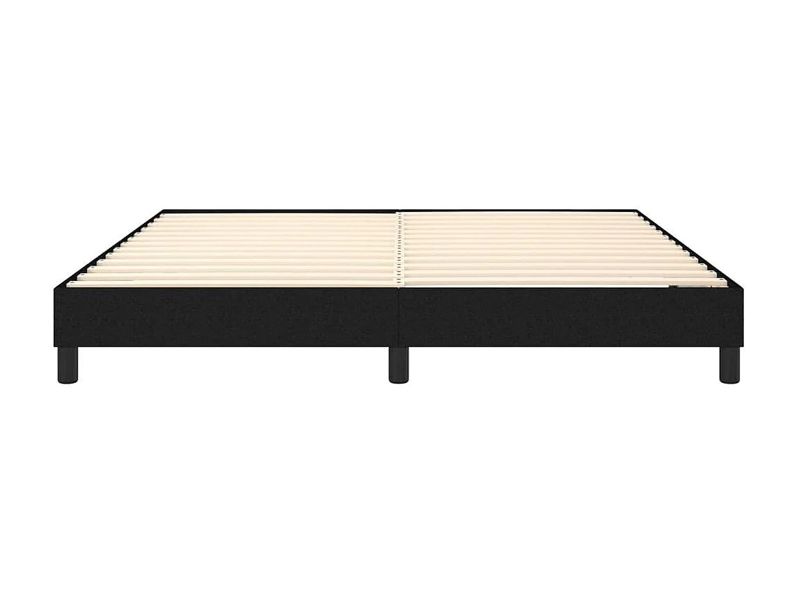 Cama 180x200 cm tecido preto PT217963