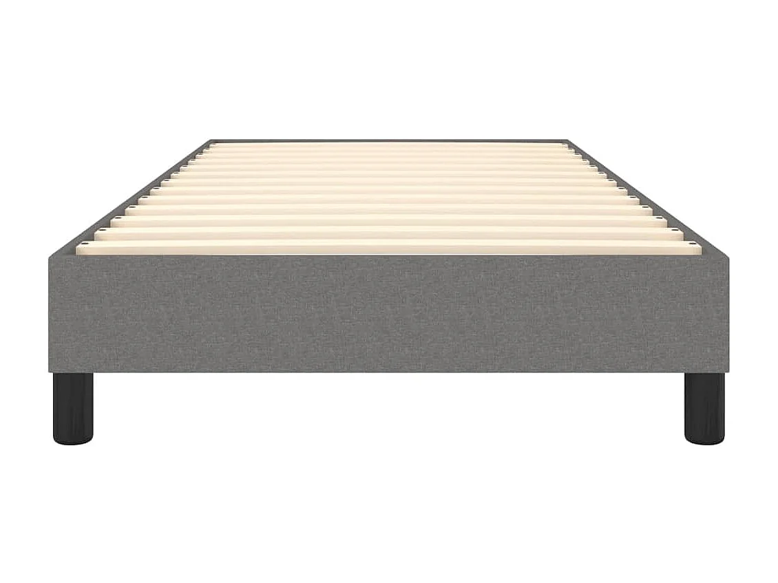Cama com molas 100x200 cm tecido cinza-escuro PT823141