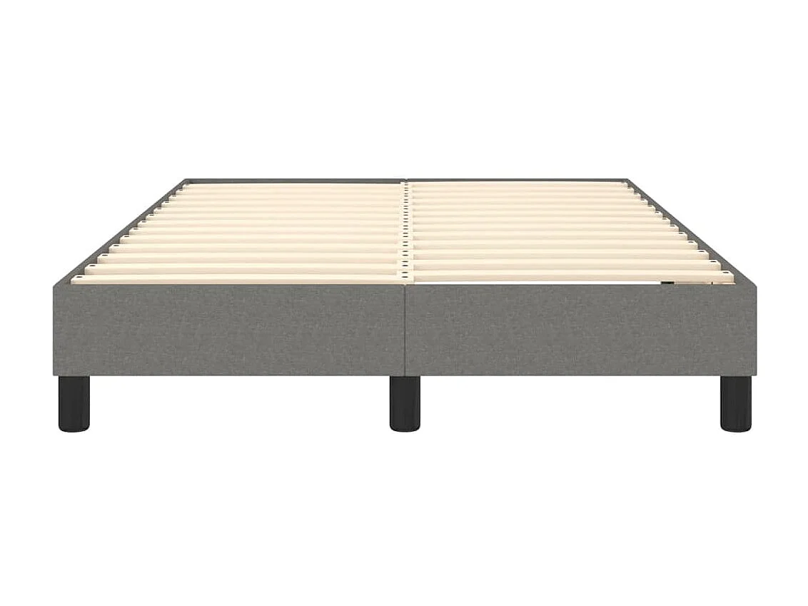 Sommier cadre à lattes de lit Gris foncé 120x200 cm Tissu PDG76598