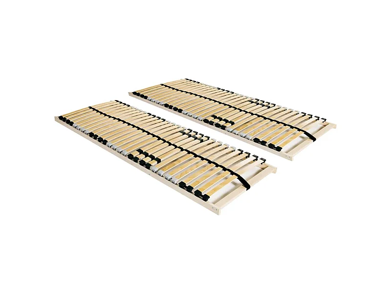 Somieres de láminas con 28 listones 7 zonas 2 uds 70x200 cm ES128169