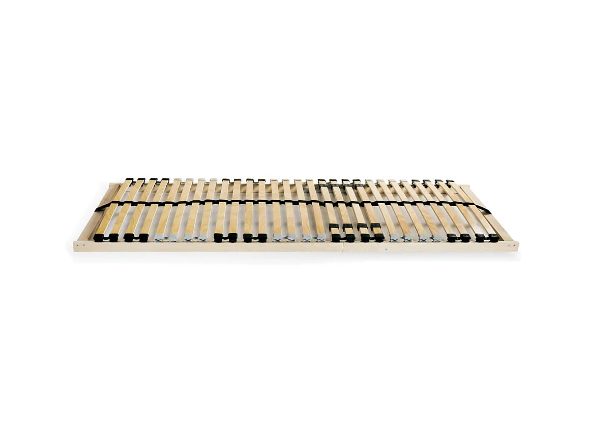 Sommiers cadre à lattes 2 pcs avec 28 lattes 7 zones 70x200 cm WDW15361