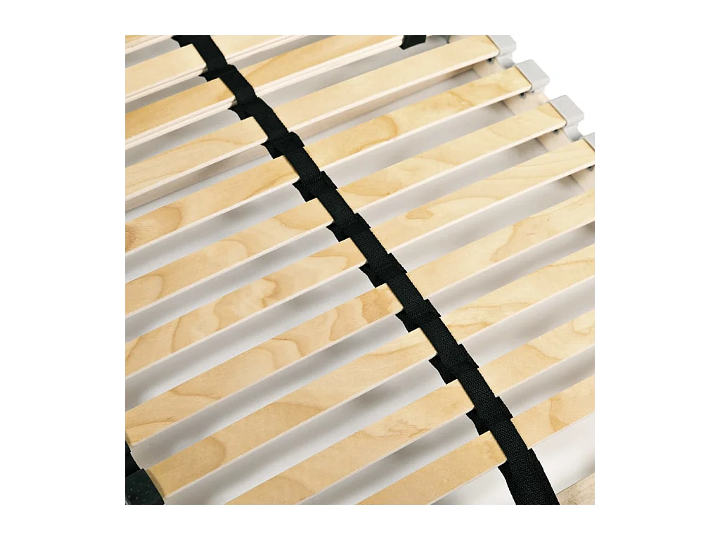Sommiers cadre à lattes 2 pcs avec 28 lattes 7 zones 70x200 cm WDW15361