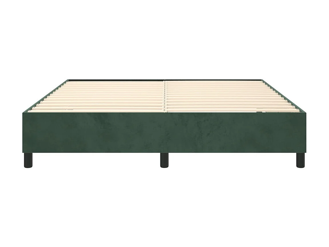 Cama com molas 180x200 cm veludo verde-escuro PT220693
