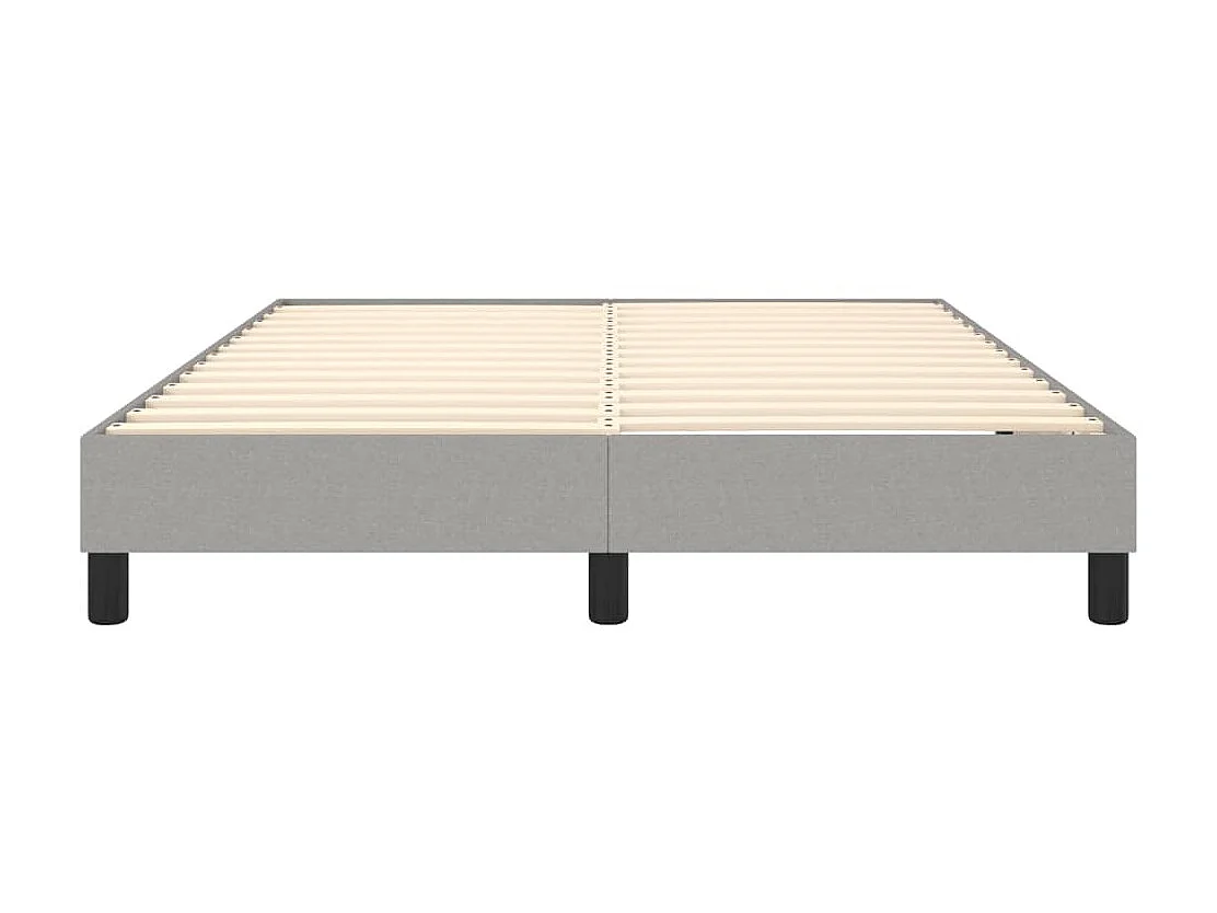 Sommier cadre à lattes de lit Gris clair 140x190 cm Tissu WEW84192