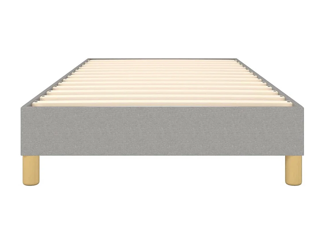 Cama com molas 80x200 cm tecido cinza-claro PT843028