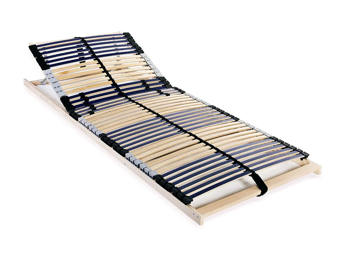 Sommier cadre à lattes avec 42 lattes 7 zones 70 x 200 cm WDW69468