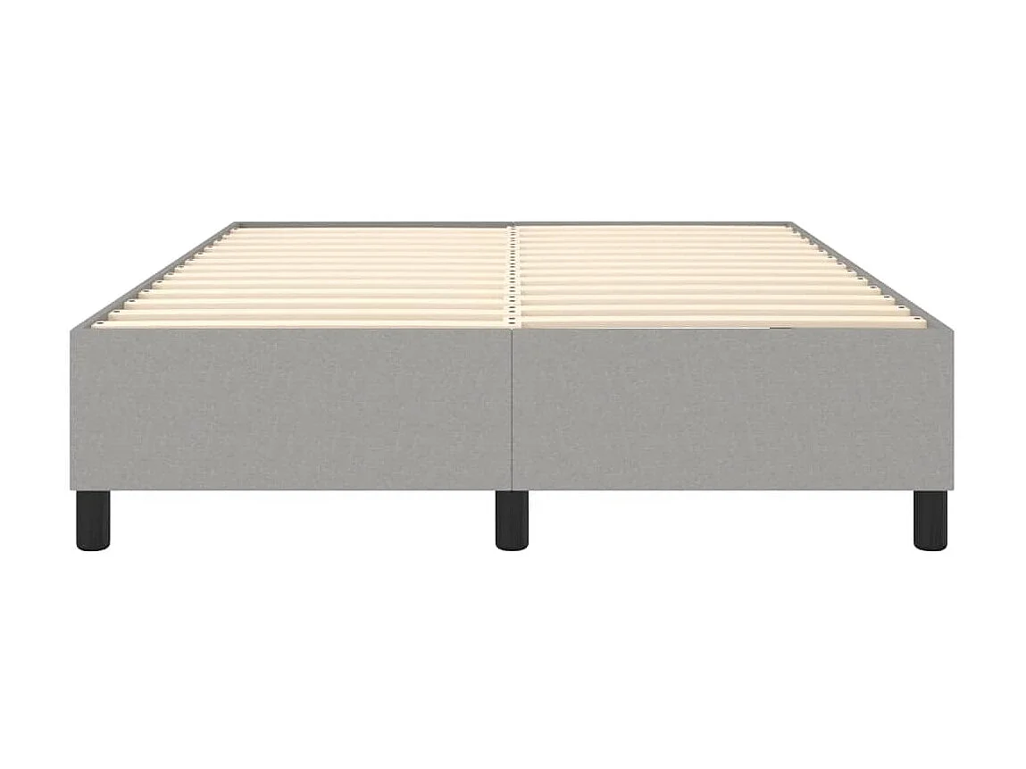 Cama 140x200 cm tecido cinza-claro PT814321