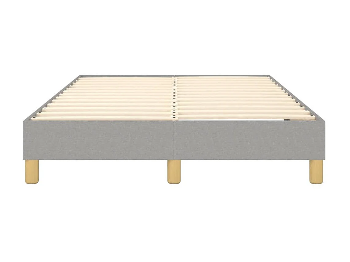 Cama com molas 120x200 cm tecido cinza-claro PT327511