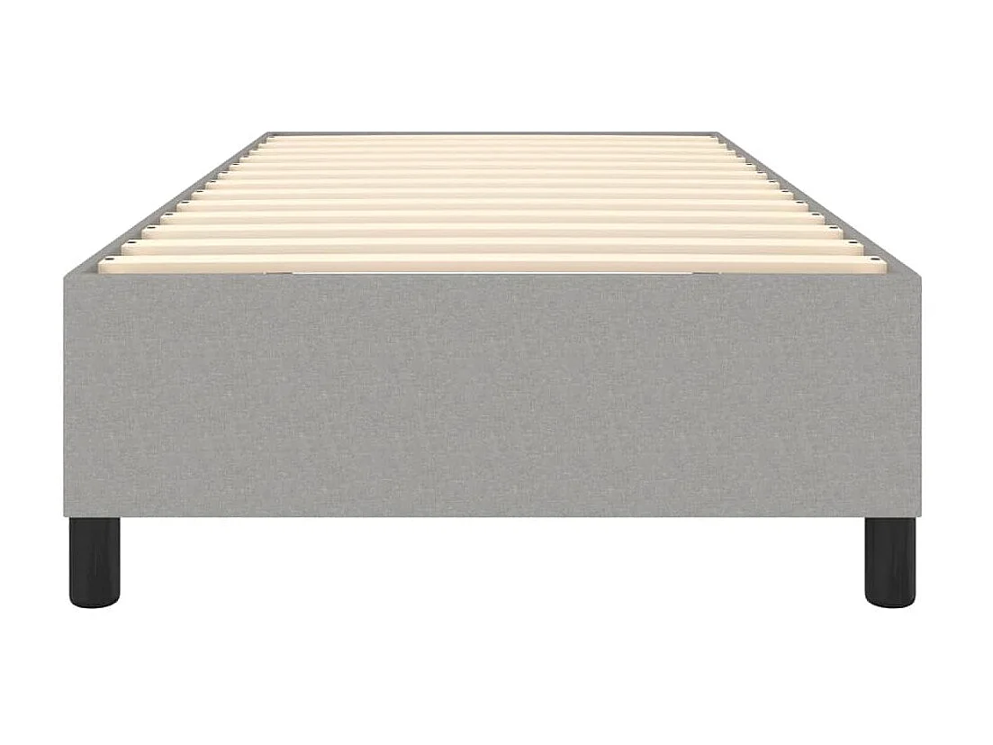 Sommier cadre à lattes de lit Gris clair 90x190 cm Tissu UOP95274