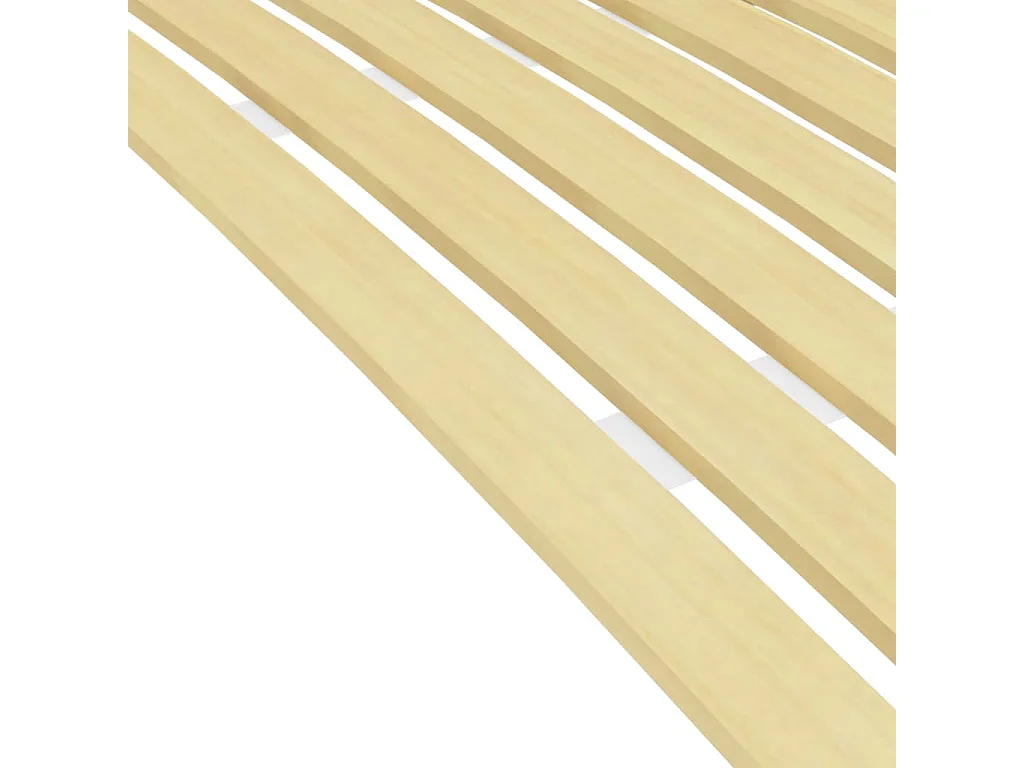 Sommier cadre à lattes avec 24 lattes 70x200 cm WDW22423