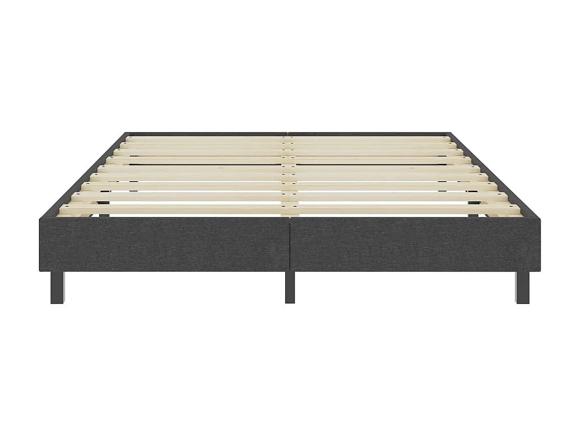 Sommier cadre à lattes de lit Gris Tissu 160 x 200 cm WEW46005