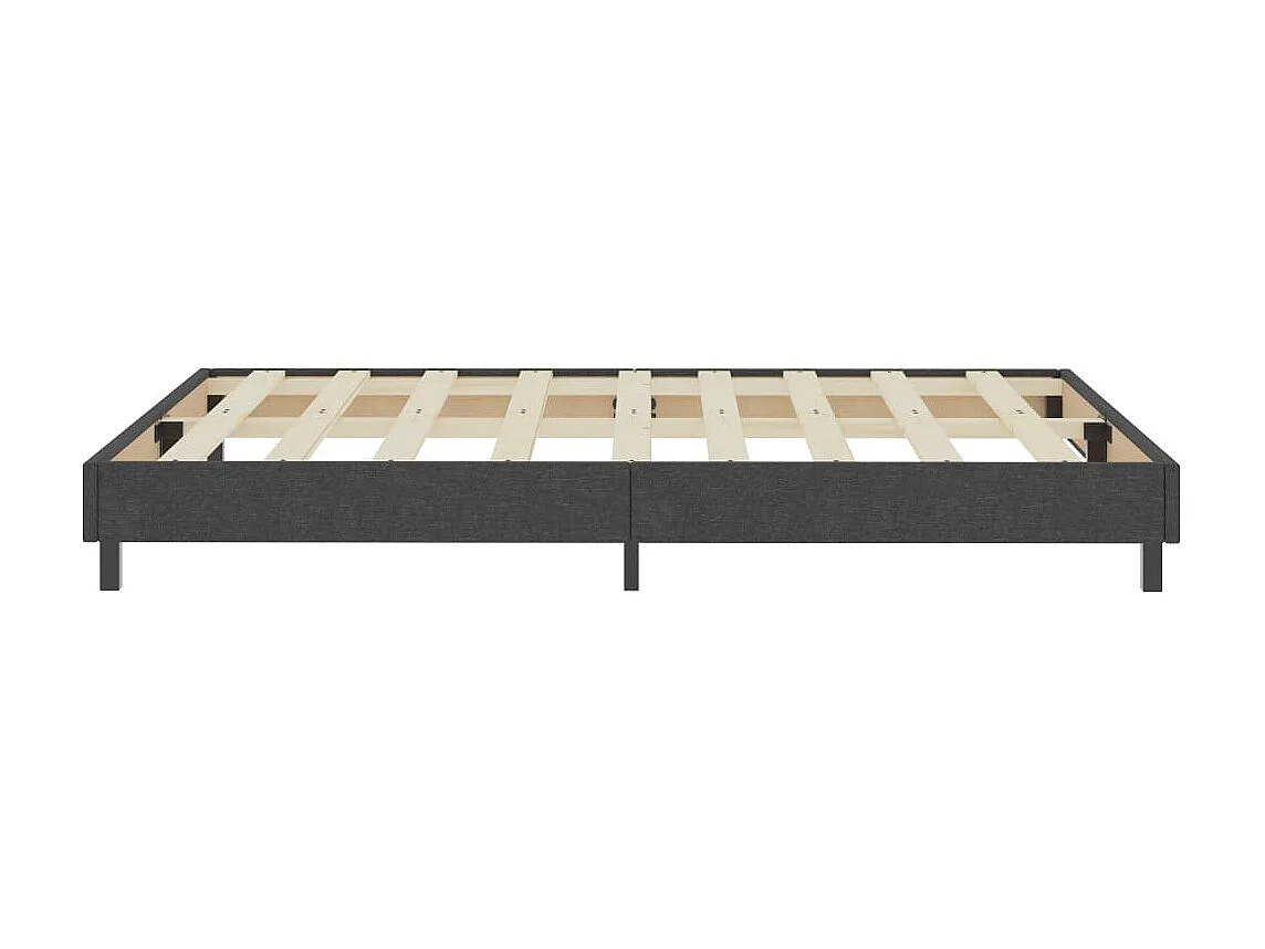 Sommier cadre à lattes de lit Gris Tissu 160 x 200 cm WEW46005
