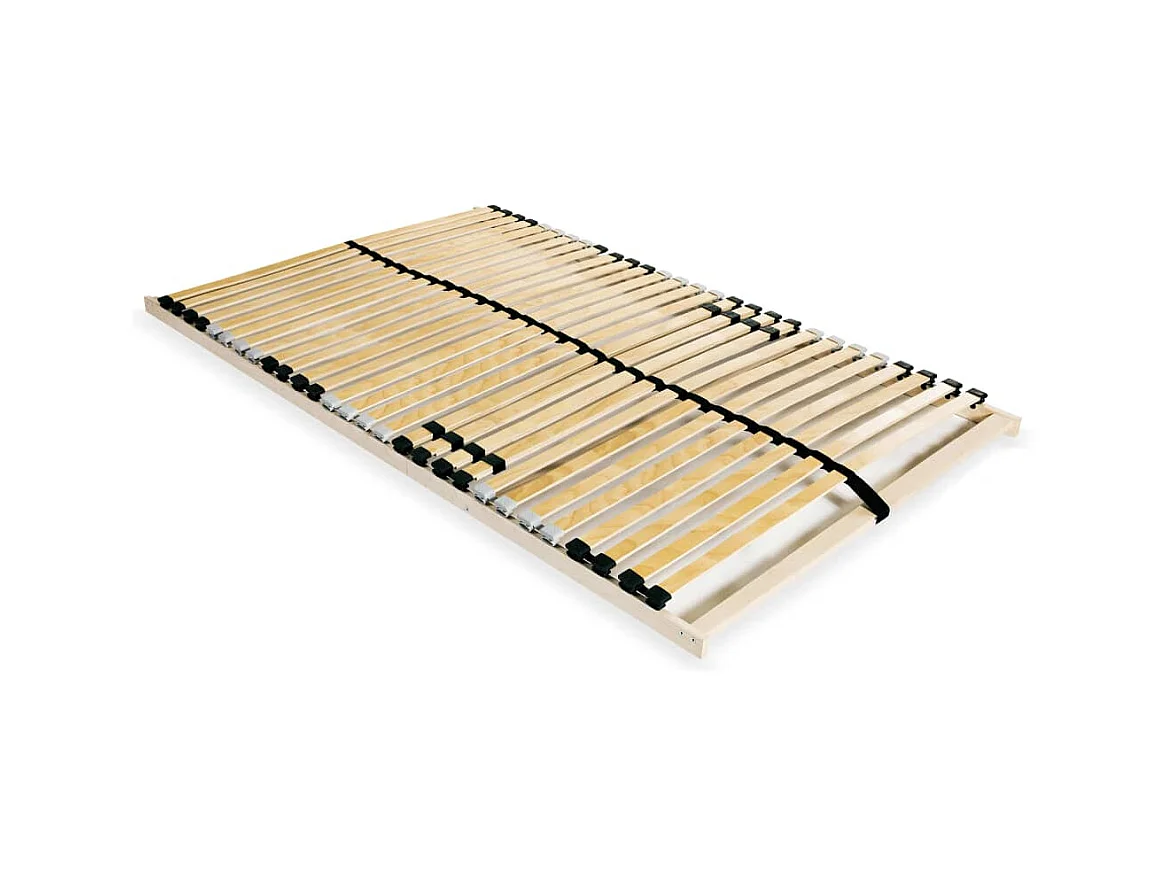 Sommier cadre à lattes avec 28 lattes 7 zones 140 x 200 cm WEW27236