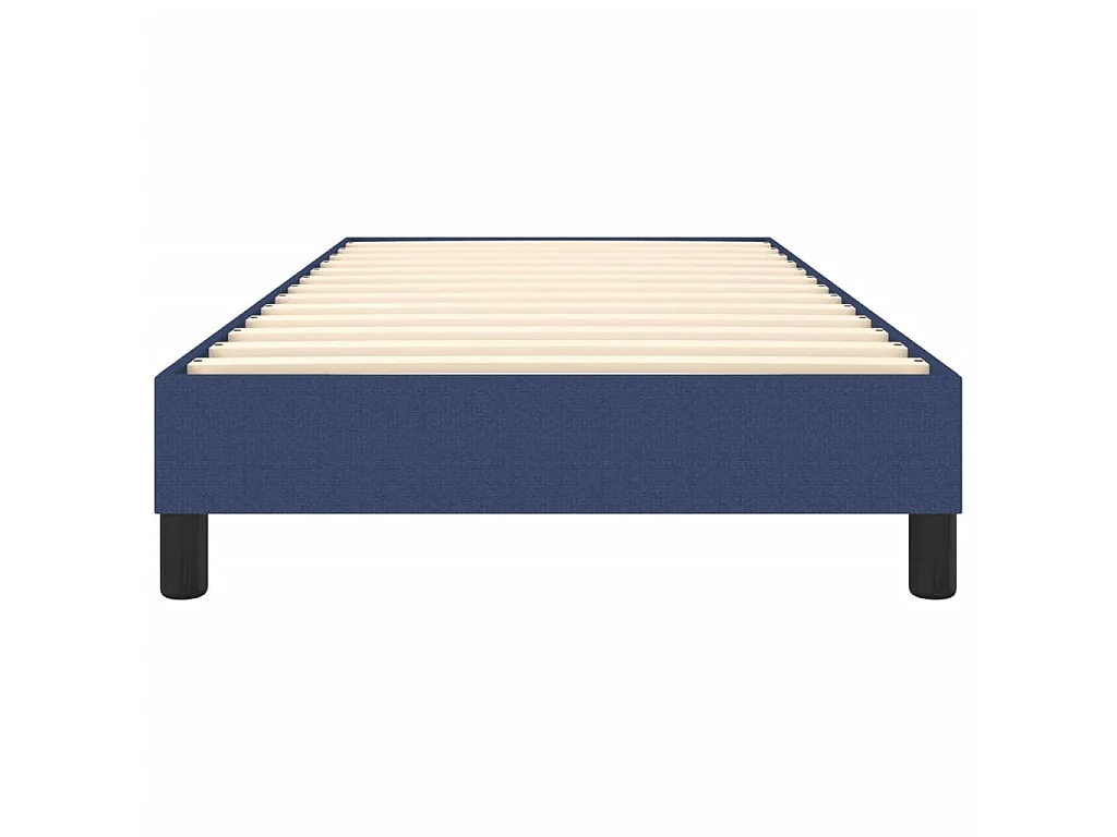 Sommier cadre à lattes de lit Bleu 100x200 cm Tissu UOP59507