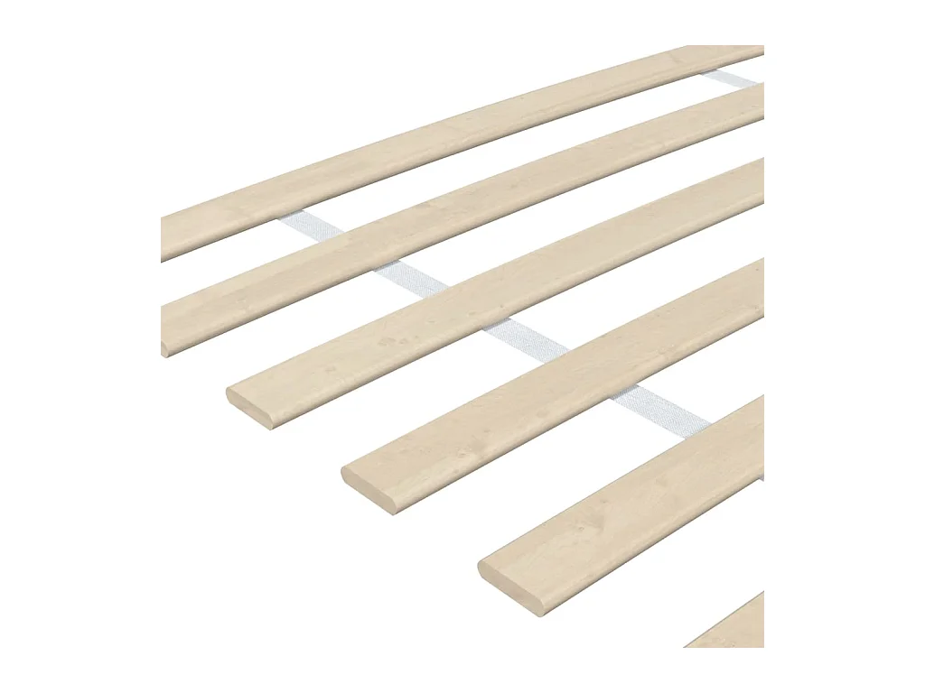 Sommiers cadre à lattes avec 48 lattes 2 pcs 80x200 cm WEW95524