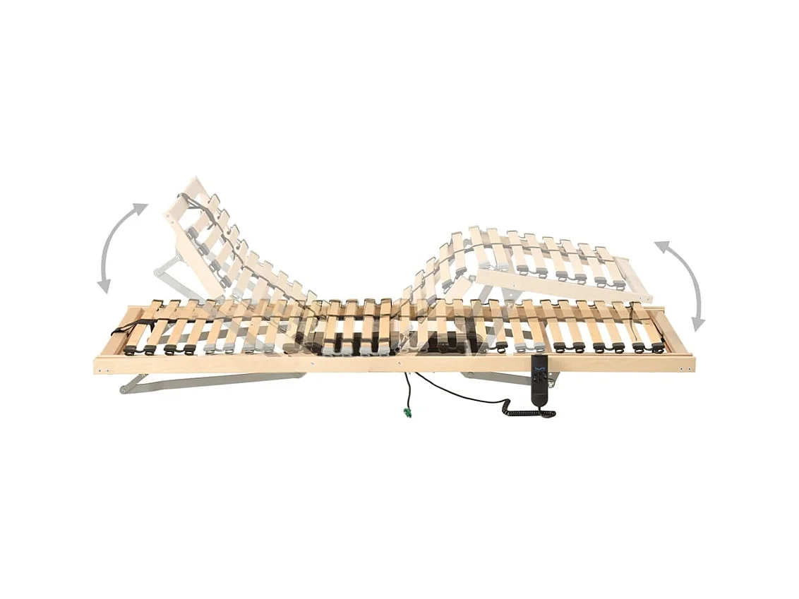 Somier de láminas eléctrico 28 listones 7 regiones 70x200 cm ES848329