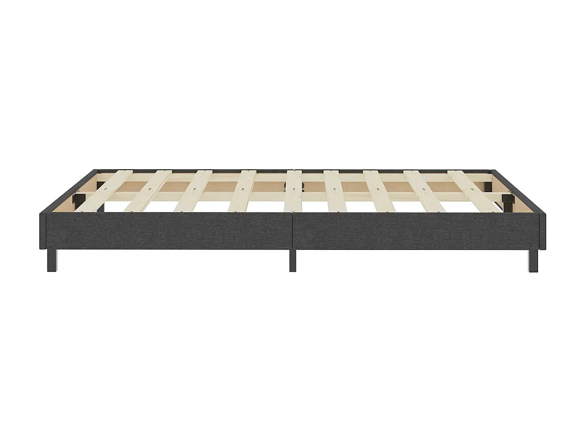Somier de láminas- 180x200 cm Box Spring tela gris ES13173