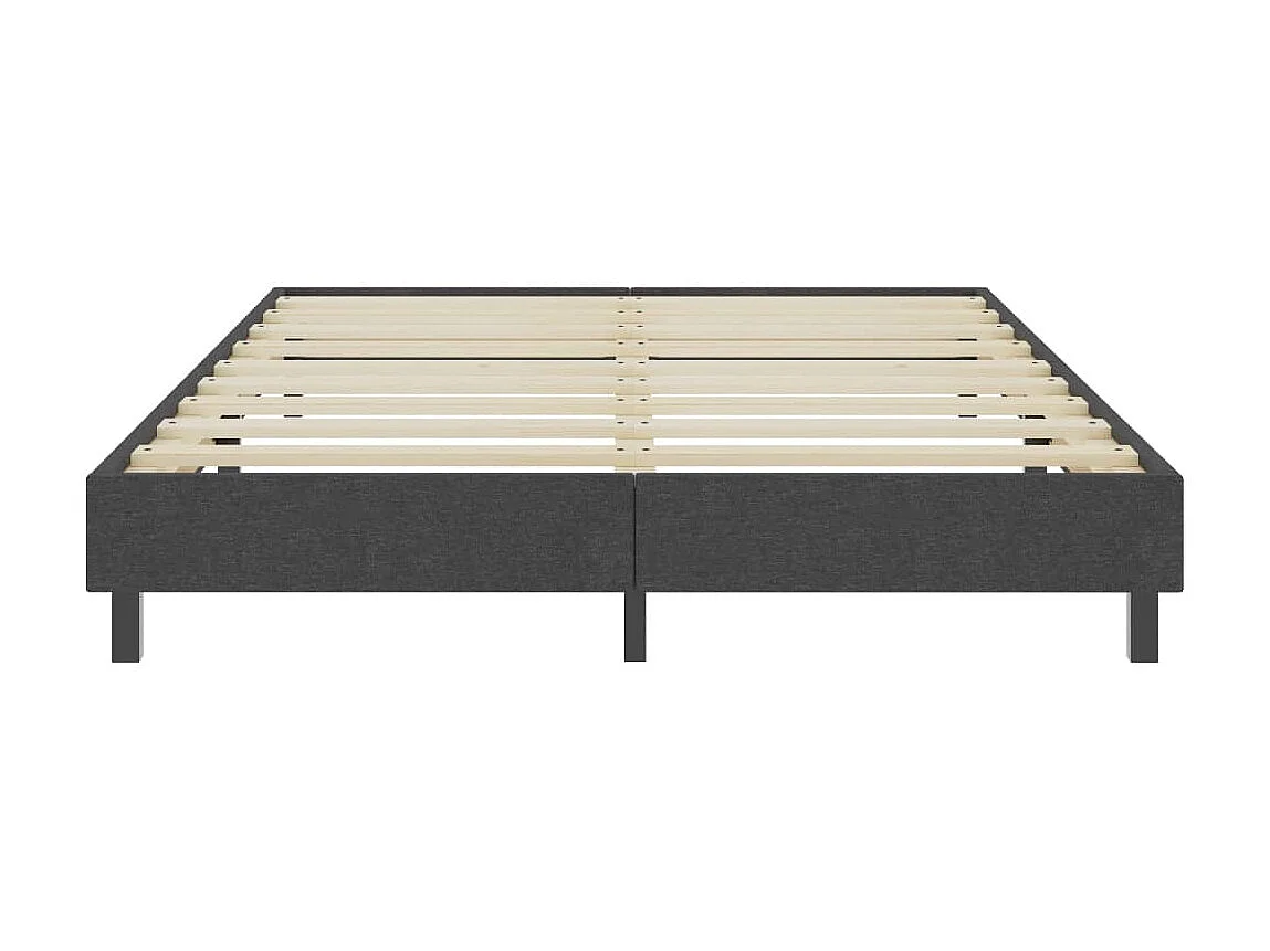 Somier de láminas- 180x200 cm Box Spring tela gris ES13173