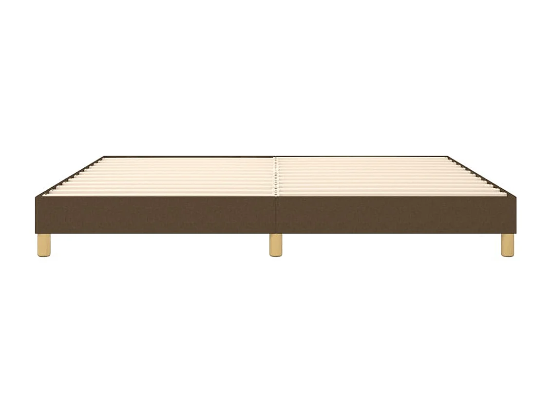 Cama tecido castanho-escuro 200x200 cm PT850564