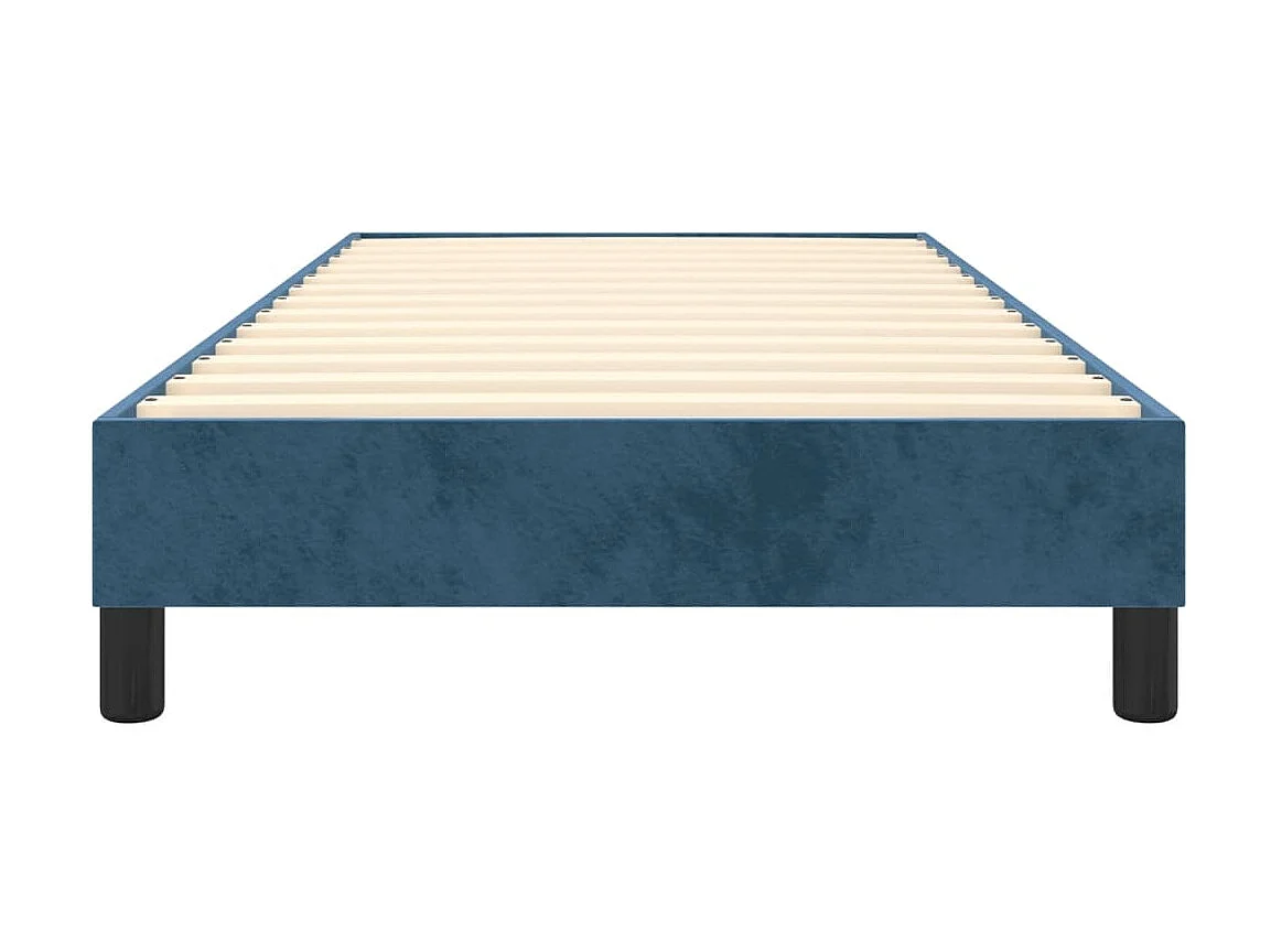 Cama 90x190 cm veludo azul-escuro PT192717