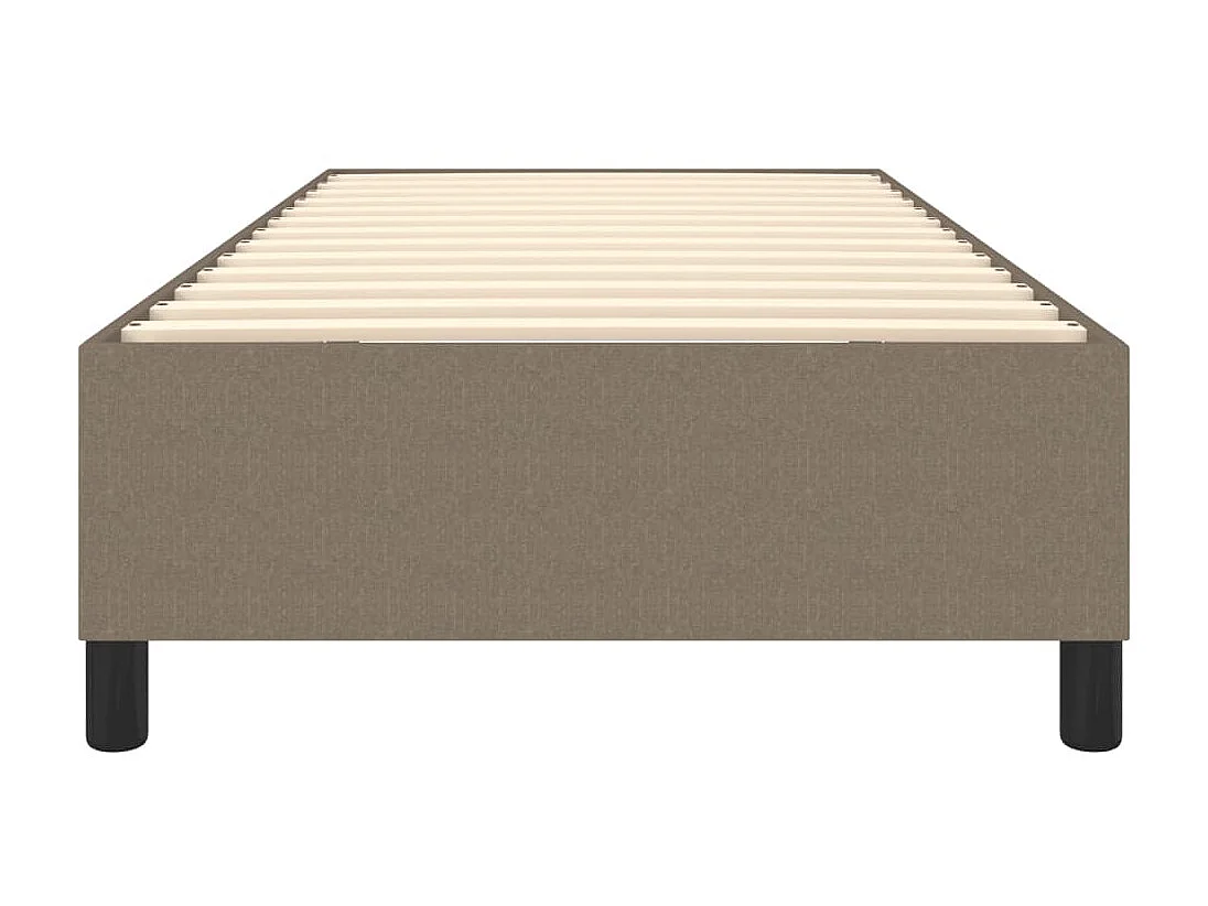 Cama com molas 80x200 cm tecido cinza-acastanhado PT697787