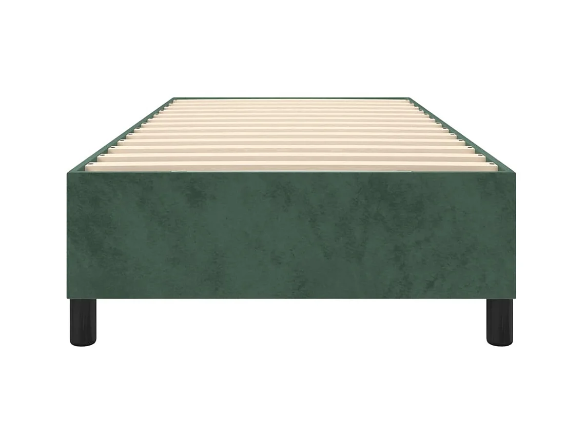 Sommier cadre à lattes de lit Vert foncé 90x190 cm Velours UOP30904