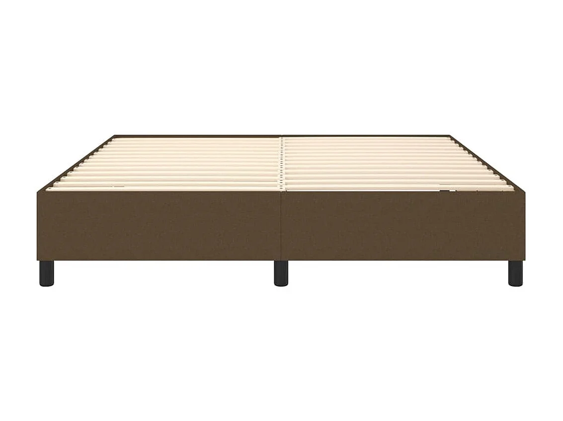 Bedframe stof donkerbruin 160x200 cm NL544319