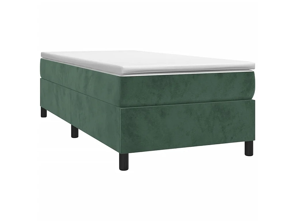 Sommier cadre à lattes de lit Vert foncé 90x200 cm Velours UOP89977