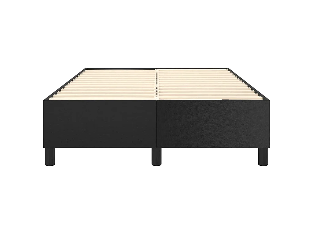 Sommier cadre à lattes de lit Noir 120x200 cm Similicuir WEW67333