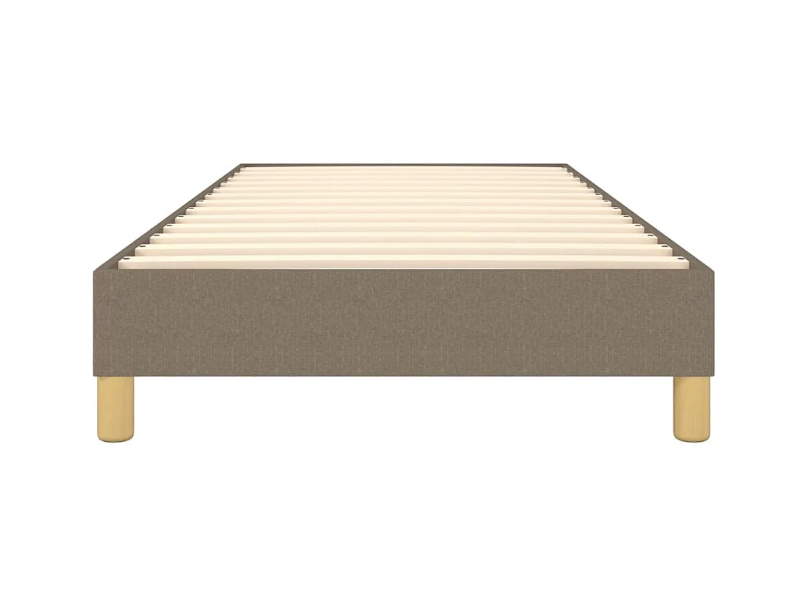 Somier de láminas- 90x200 cm de tela gris taupe ES87905