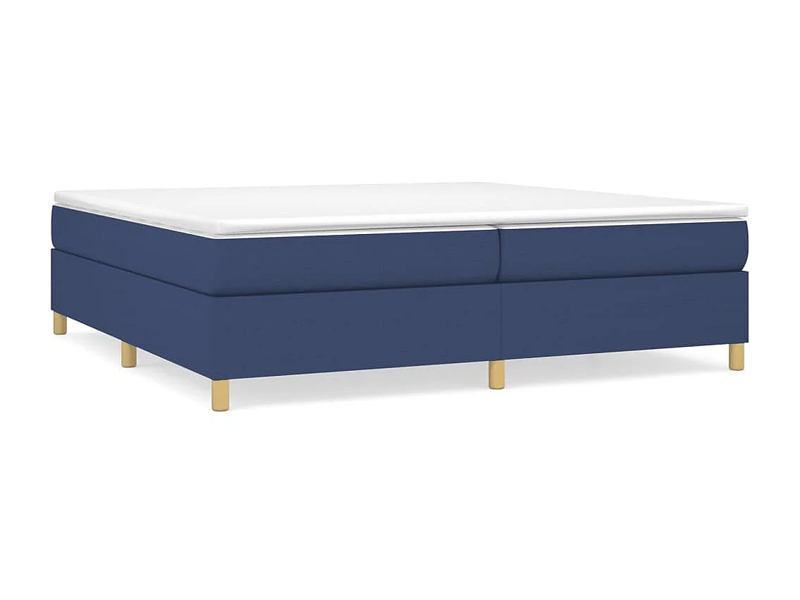 Somier de láminas- 200x200 cm de tela gris taupe azul ES36433