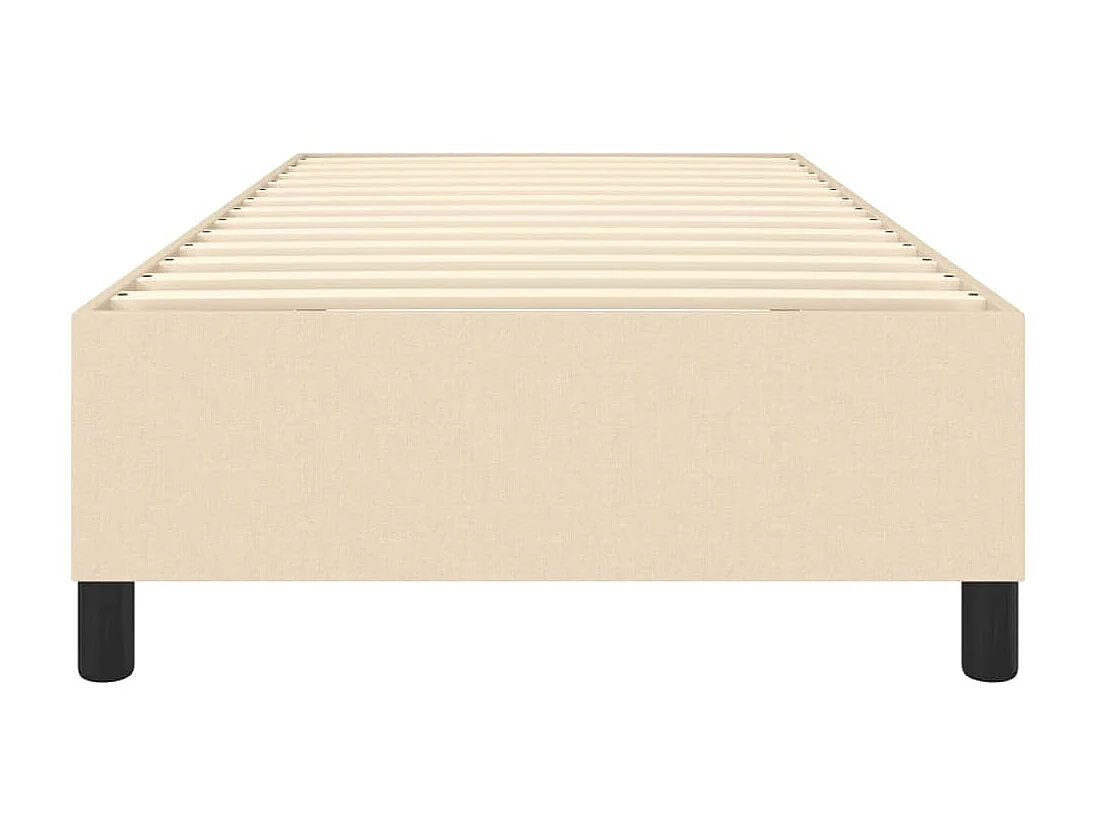 Cama 90x190 cm tecido cor creme PT896653