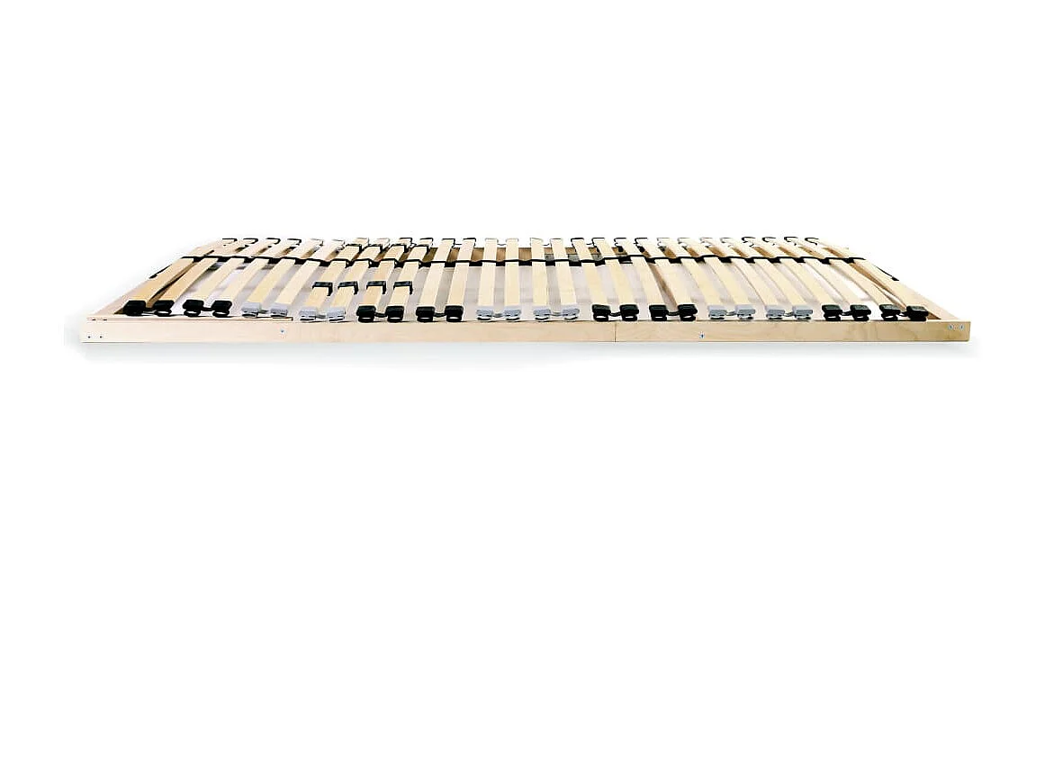 Sommiers cadre à lattes 2 pcs avec 28 lattes 7 zones 80x200 cm PDG94304