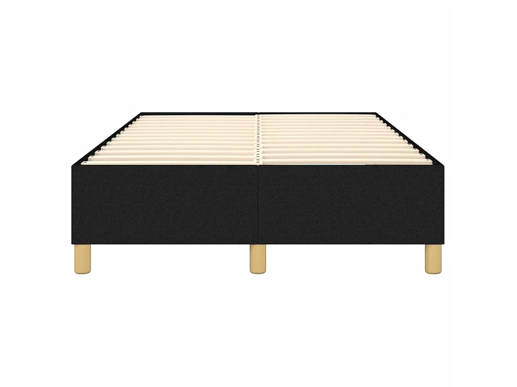 Cama 120x200 cm tecido preto PT874436