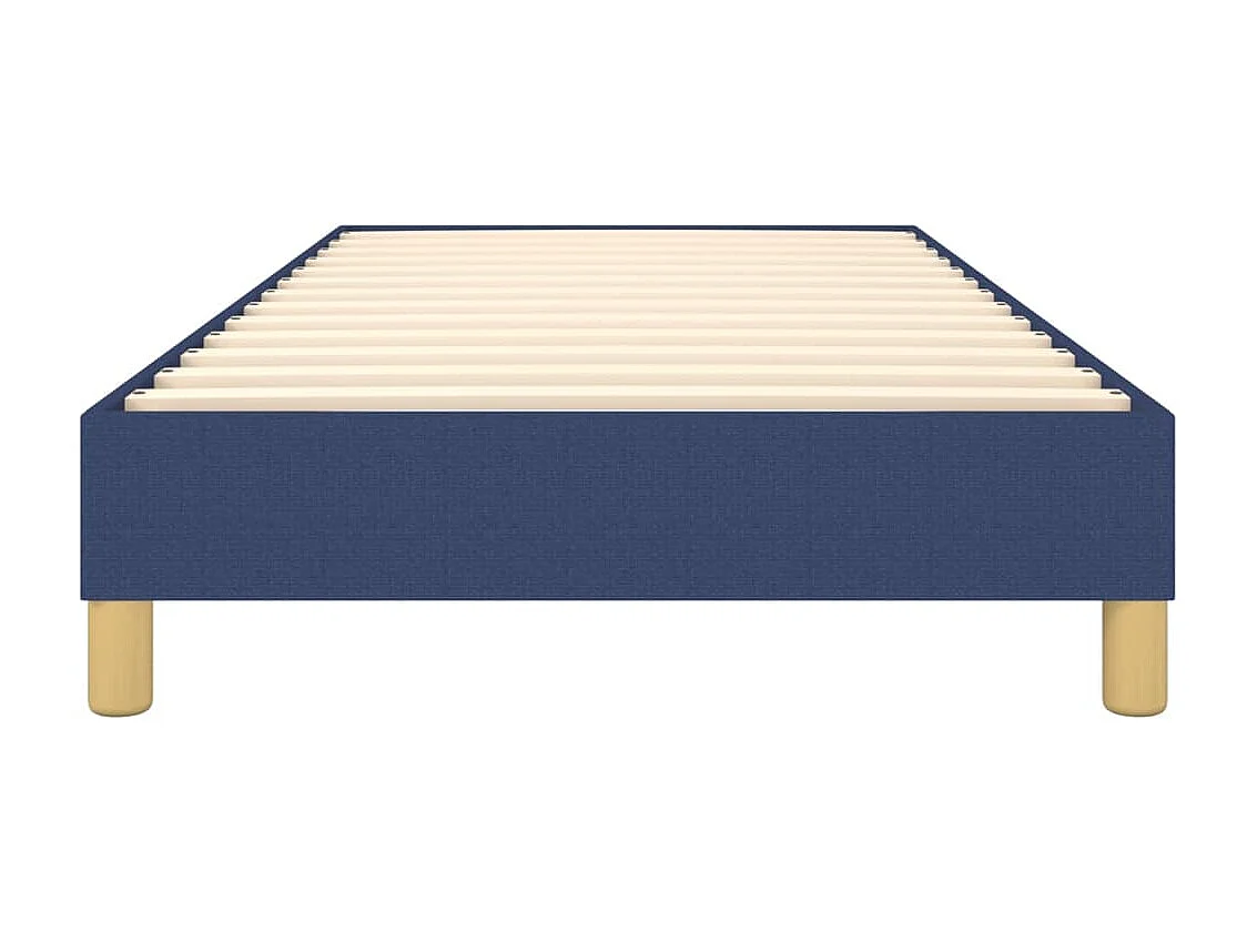 Sommier cadre à lattes de lit Bleu 100x200 cm Tissu UOP50443