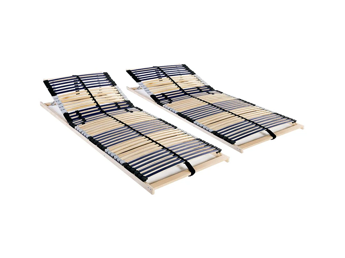 Lattenbodems 2 st met 42 latten 7 zones 90x200 cm NL417381