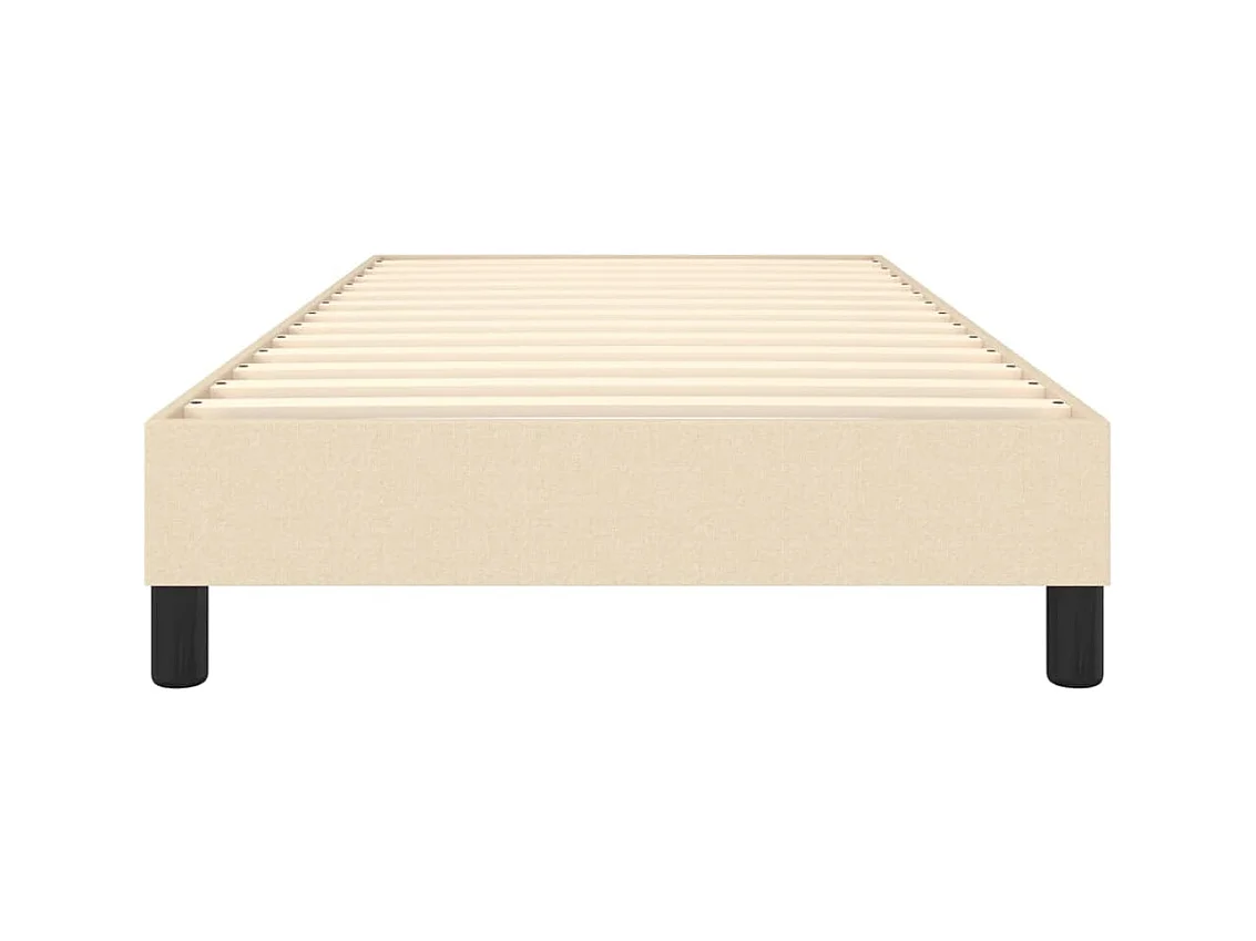 Somier de láminas- 100x200 cm de tela color crema ES16457