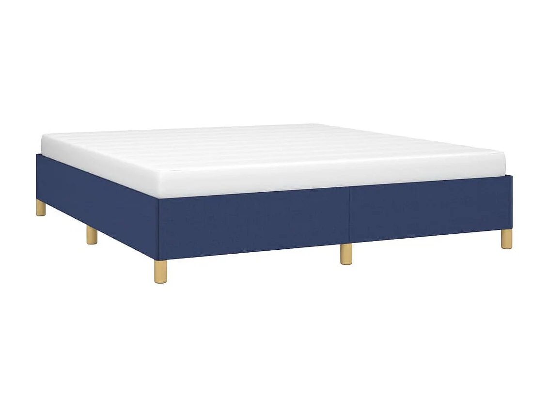 Cama 180x200 cm tecido azul PT404034
