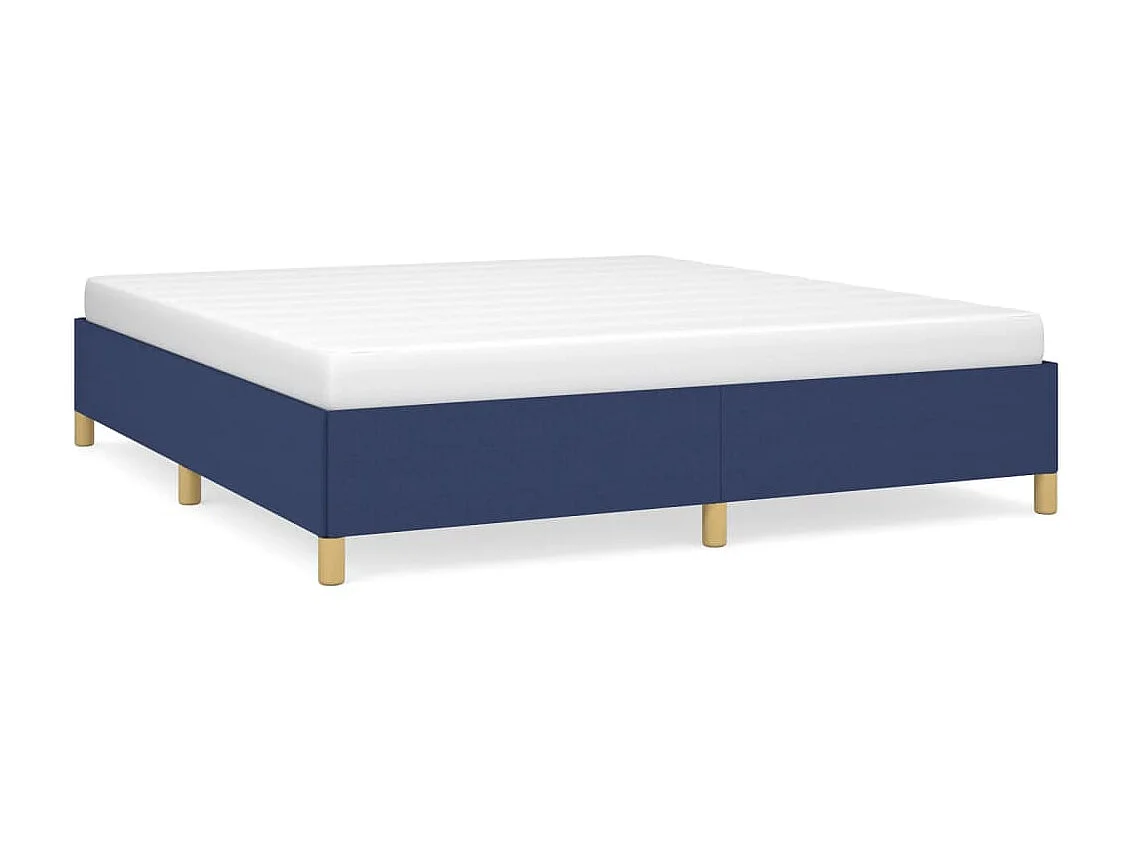 Cama 180x200 cm tecido azul PT404034