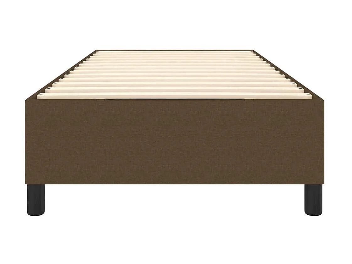 Sommier cadre à lattes de lit Marron foncé 90x200 cm Tissu UOP40930