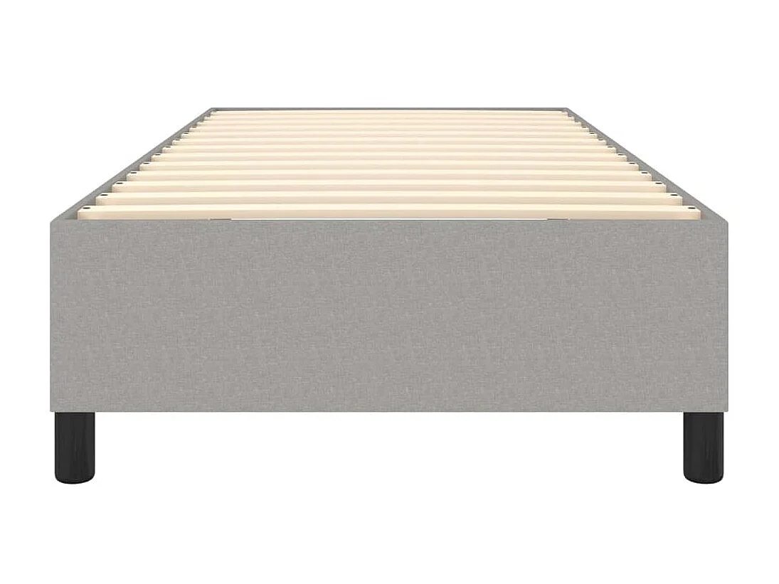 Sommier cadre à lattes de lit Gris clair 100x200 cm Tissu UOP81036